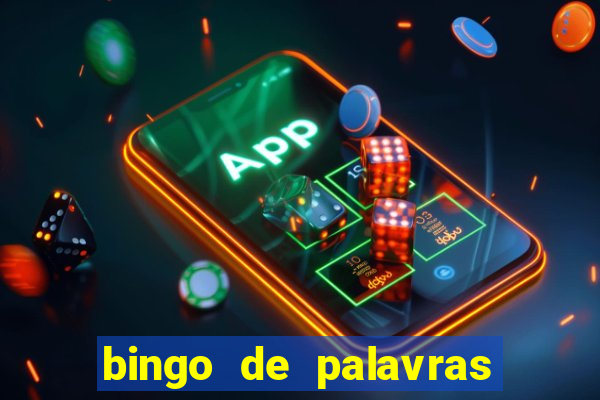 bingo de palavras 3 ano